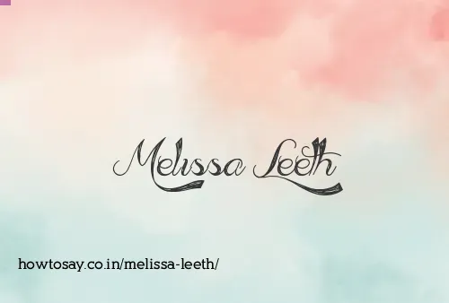 Melissa Leeth