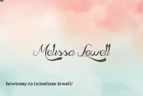 Melissa Lowell