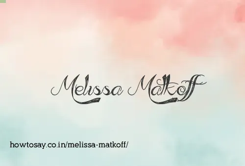 Melissa Matkoff