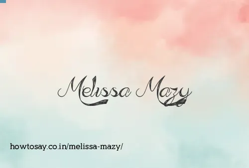 Melissa Mazy