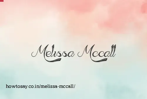 Melissa Mccall