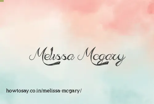Melissa Mcgary