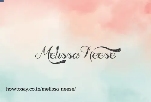 Melissa Neese
