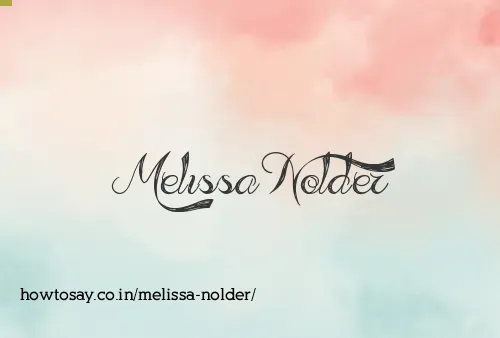 Melissa Nolder