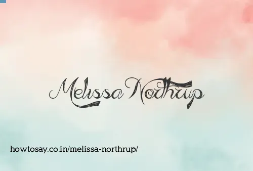 Melissa Northrup