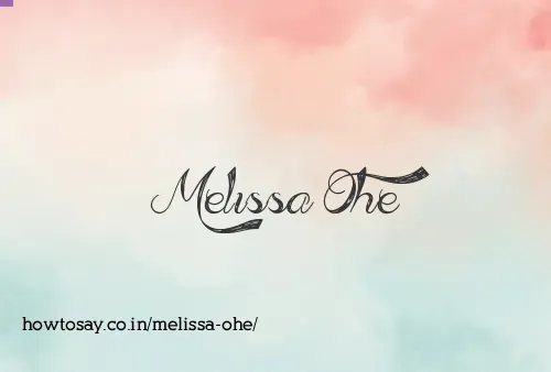 Melissa Ohe