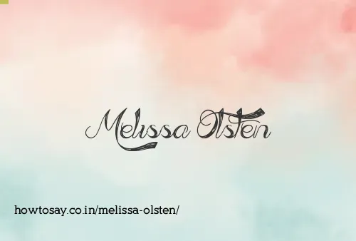 Melissa Olsten