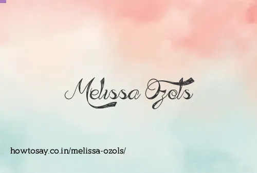 Melissa Ozols