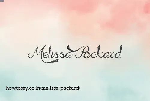Melissa Packard