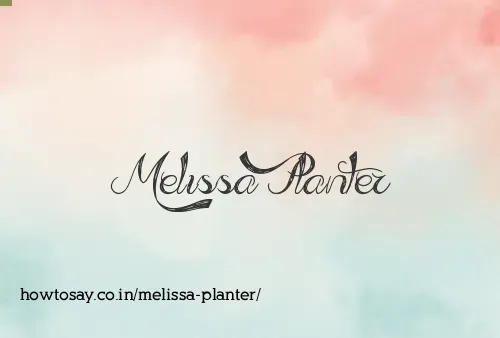Melissa Planter