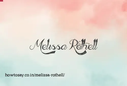 Melissa Rothell