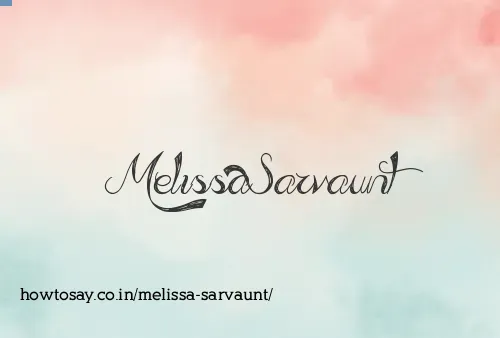 Melissa Sarvaunt