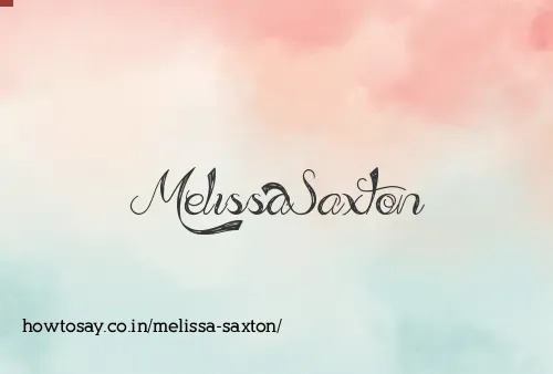 Melissa Saxton