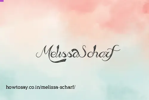 Melissa Scharf