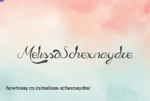 Melissa Schexnaydre