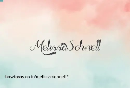 Melissa Schnell