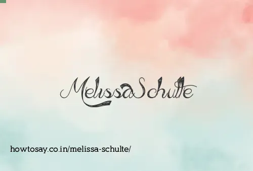 Melissa Schulte