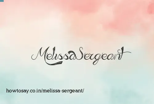 Melissa Sergeant