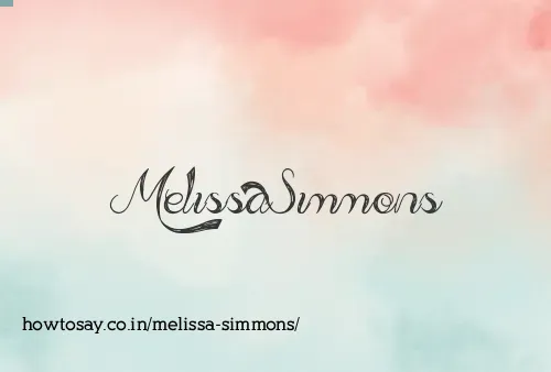 Melissa Simmons