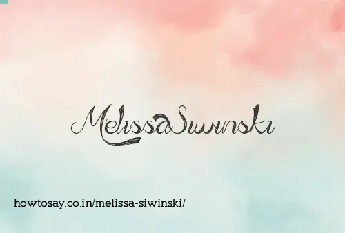Melissa Siwinski
