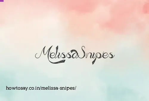 Melissa Snipes
