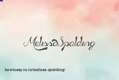 Melissa Spalding