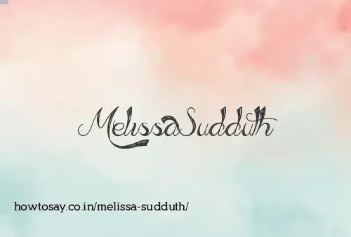 Melissa Sudduth