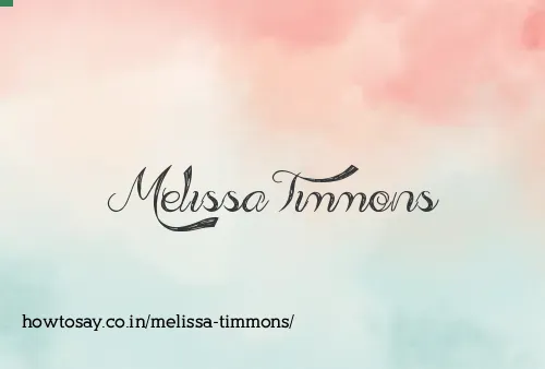 Melissa Timmons