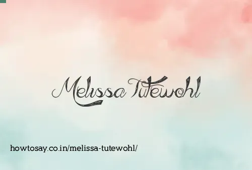Melissa Tutewohl