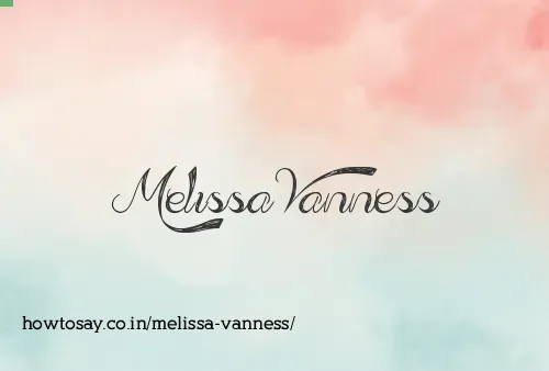 Melissa Vanness