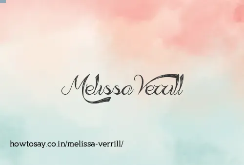 Melissa Verrill
