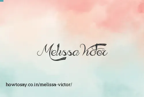 Melissa Victor
