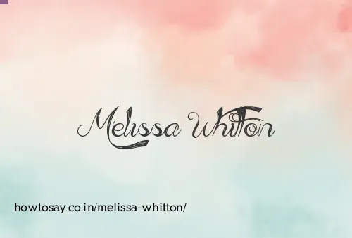 Melissa Whitton