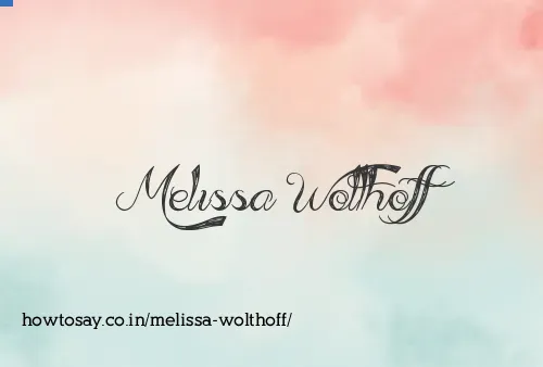 Melissa Wolthoff