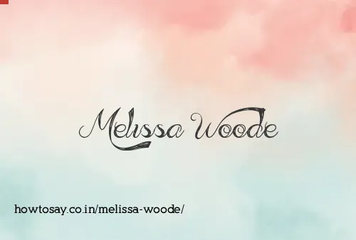 Melissa Woode