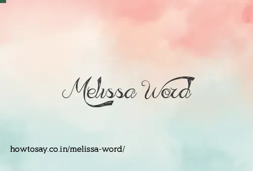 Melissa Word
