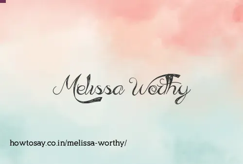 Melissa Worthy