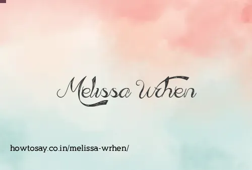 Melissa Wrhen