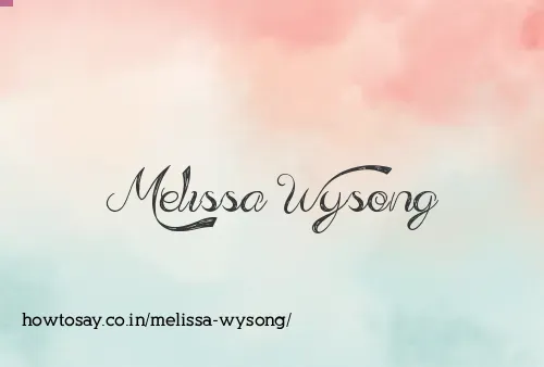 Melissa Wysong