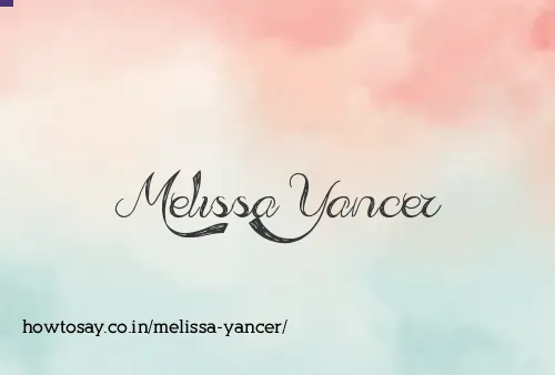 Melissa Yancer