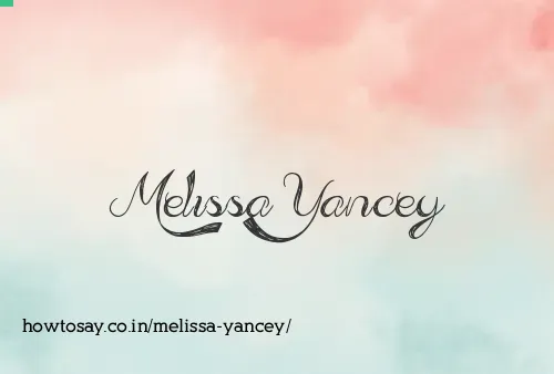 Melissa Yancey
