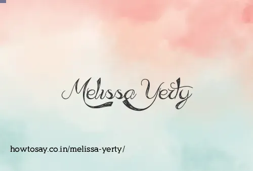 Melissa Yerty