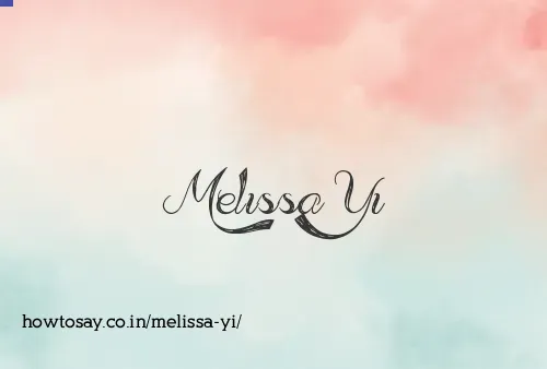 Melissa Yi