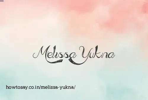 Melissa Yukna