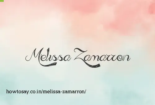 Melissa Zamarron