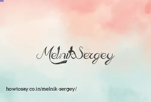 Melnik Sergey