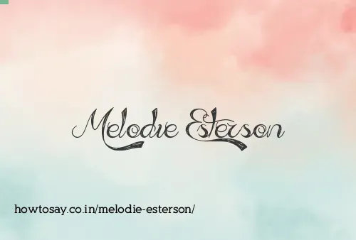 Melodie Esterson