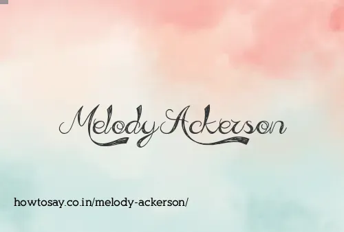 Melody Ackerson