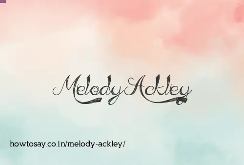 Melody Ackley
