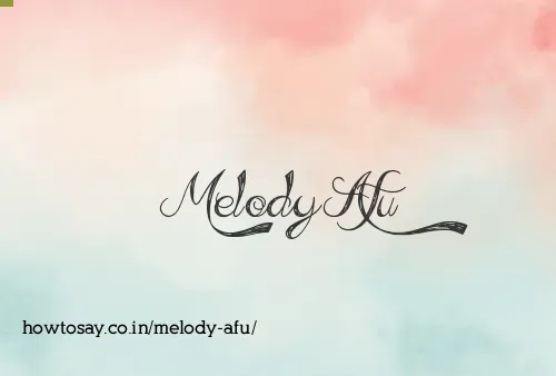 Melody Afu